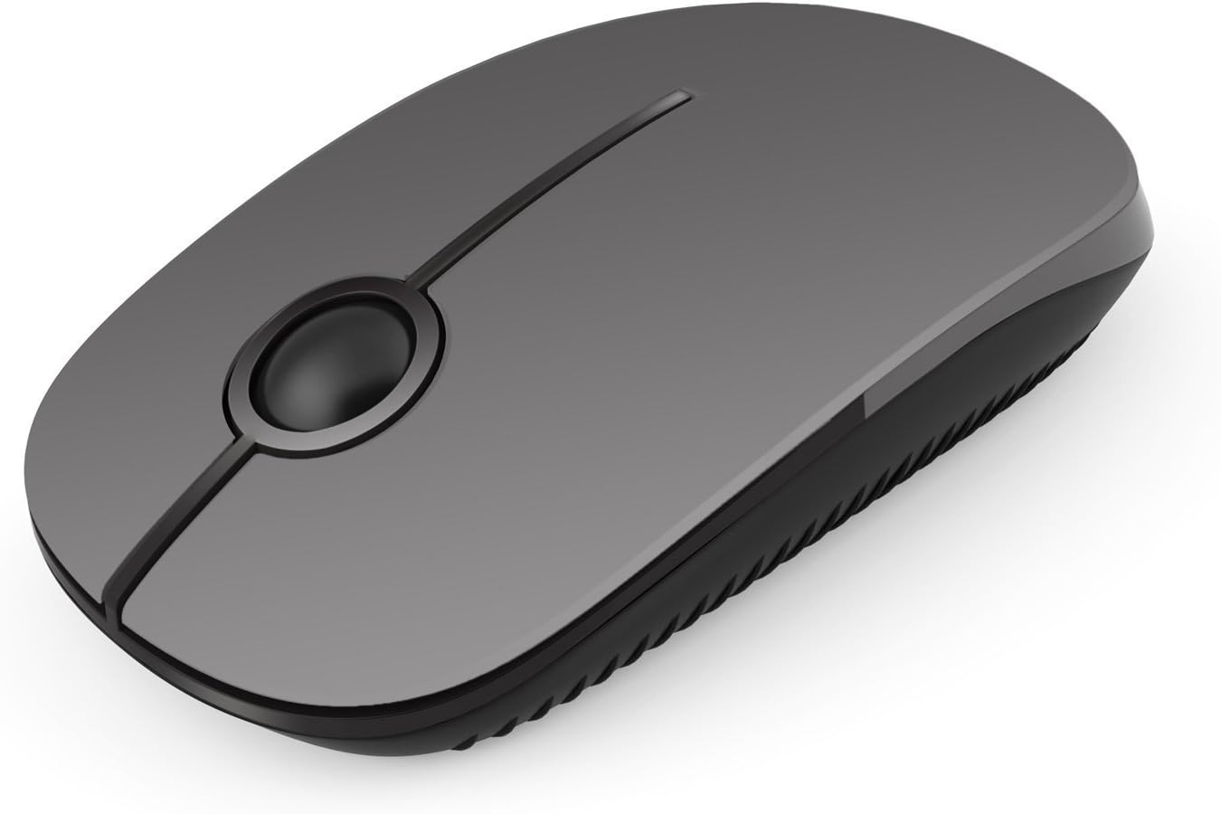 Vssoplor Wireless Mouse, 2.4G Slim Portable Computer Mice with Nano Receiver Quiet Silent Optical Laptop Mouse for Notebook, PC, Laptop, Computer-Black and Gray
