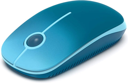 Vssoplor Wireless Mouse, 2.4G Slim Portable Computer Mice with Nano Receiver Quiet Silent Optical Laptop Mouse for Notebook, PC, Laptop, Computer-Gradient Blue